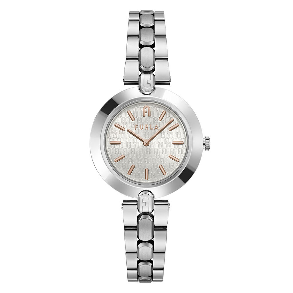 Montre Furla Logo Links Argenté