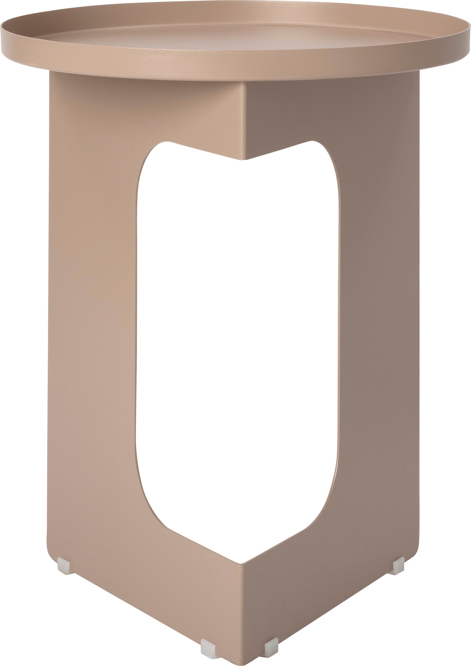 Intratuin bijzettafel Ferdi beige D 40 H 50 cm