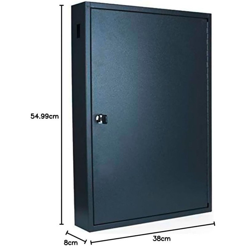 Armoire 100 clés fermeture à clés Pavo, gris foncé