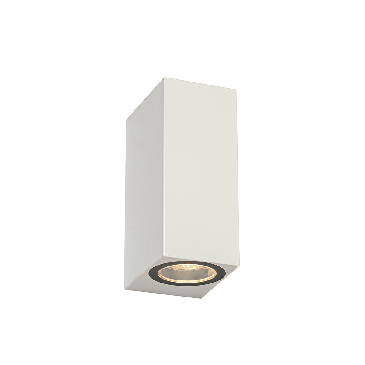 Moderne buitenwandlamp van wit kunststof, 2-lichts – Baleno