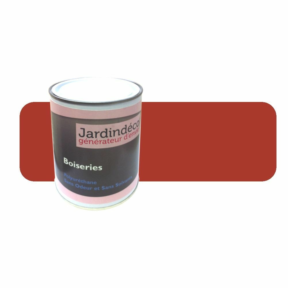 Peinture rouge de sécu pour meuble en bois brut 1 litre