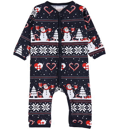 Jule-Sweaters Strampler - Weihnachten Heart - Navy