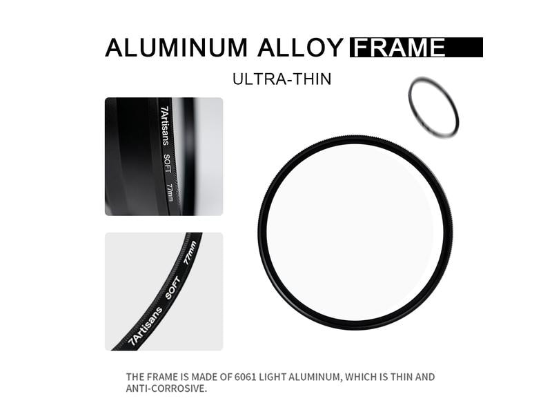 7Artisans Objektivfilter SOFT – 67 mm Schmaler, leichter Diffusionsfilter mit 67 mm Durchmesser