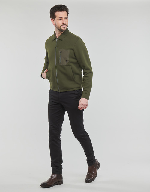 Polo Ralph Lauren - BLOUSON ZIPPE EN DOUBLE KNIT TECH Kaki