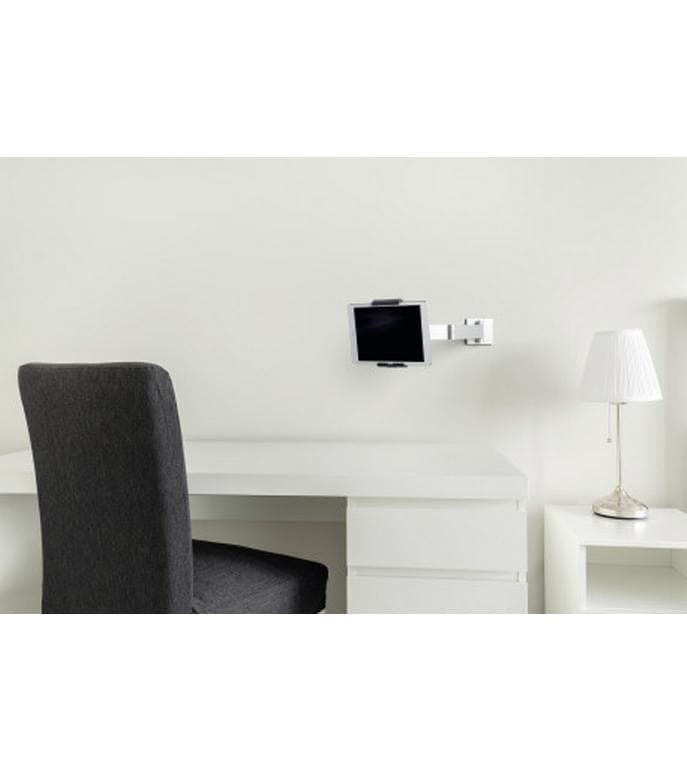DURABLE Halterung Wall Arm Silber Metallic Tablet-Wandhalterung mit Schwenkarm
