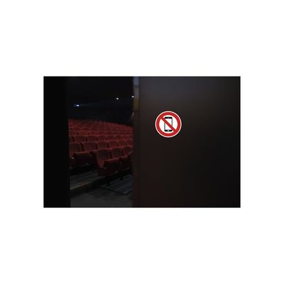 Exacompta - Pictogramme - utilisation des téléphones portables interdite - 100 x 100 mm - rouge