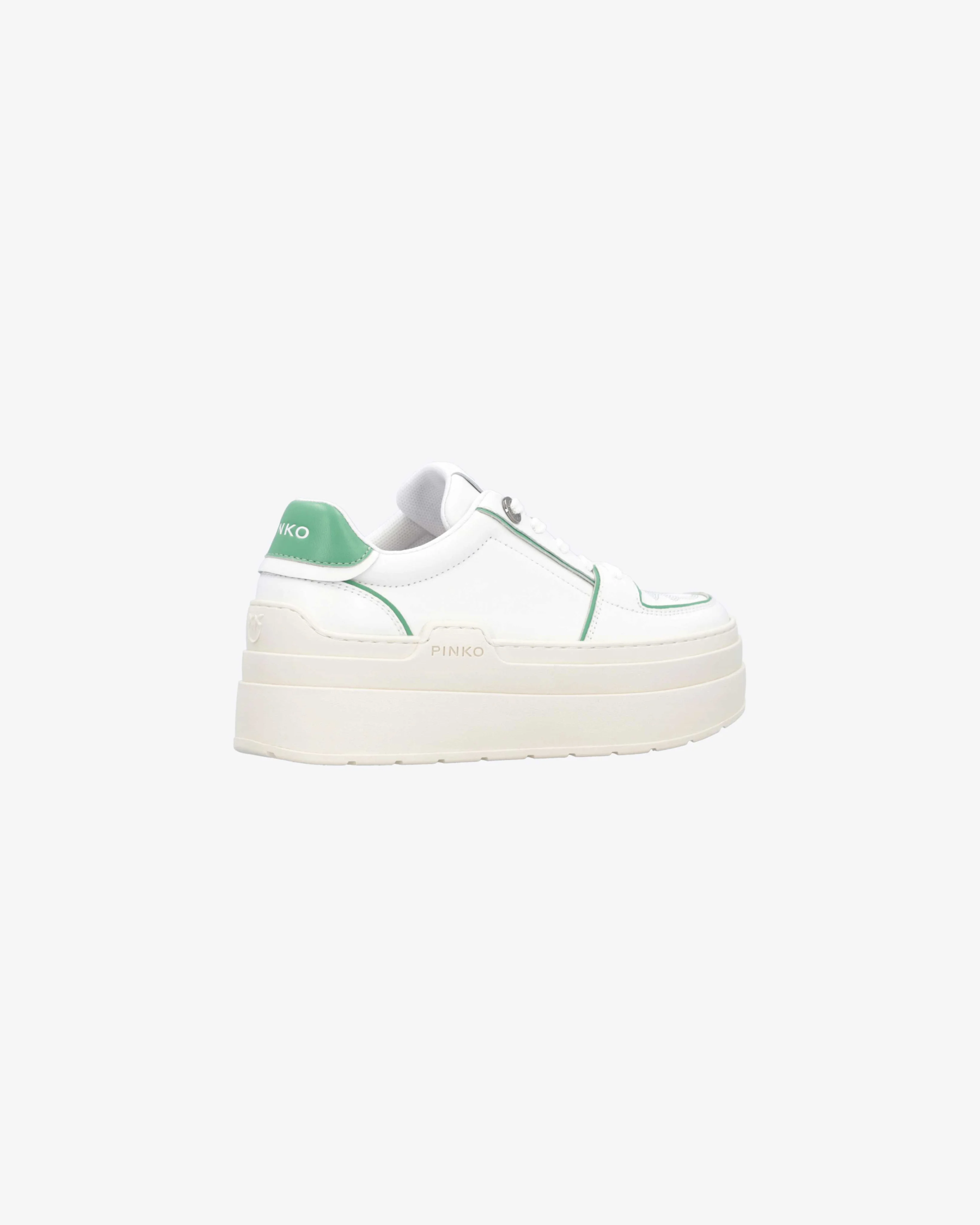 Sneakers bicolores à plateforme | Vert