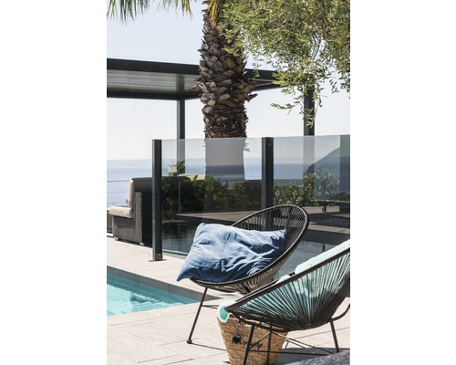 Hoofdelement Vidrio glas 120x180 cm grijs