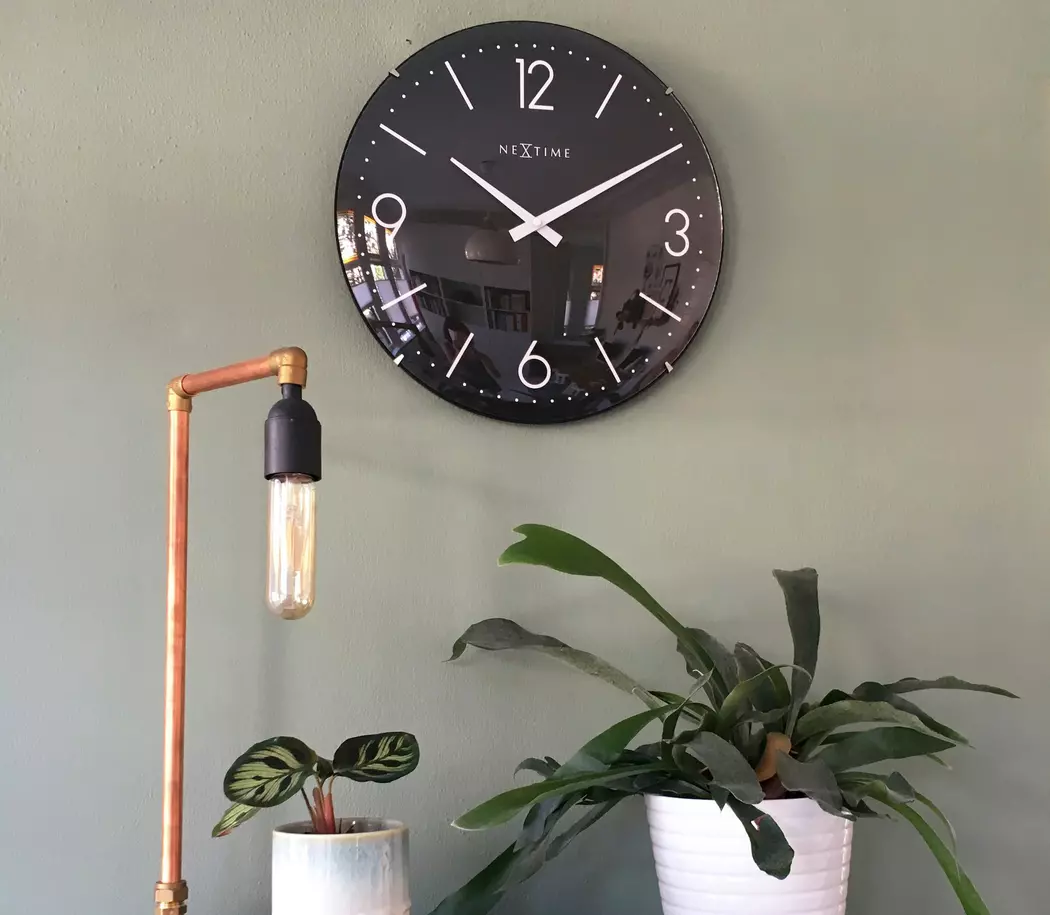 Quarzwanduhr Basic Dome Ø 35 cm