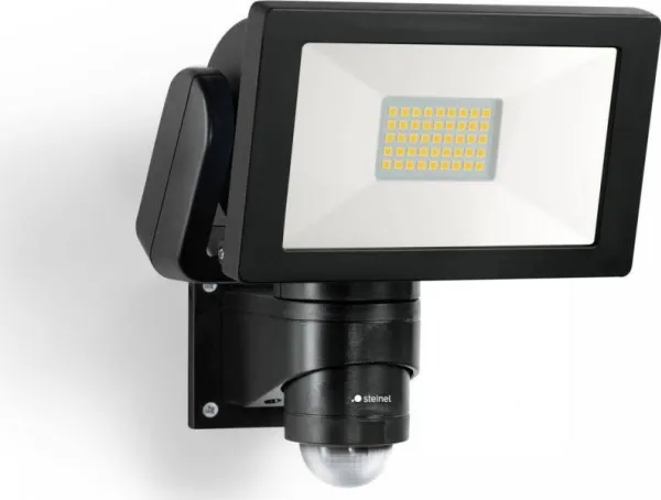Steinel LED STRAHLER LS 300 S SW 067571 LED-udendørslyskaster med bevægelsessensor EEK: F (A - G) 29.5 W Neutralhvid