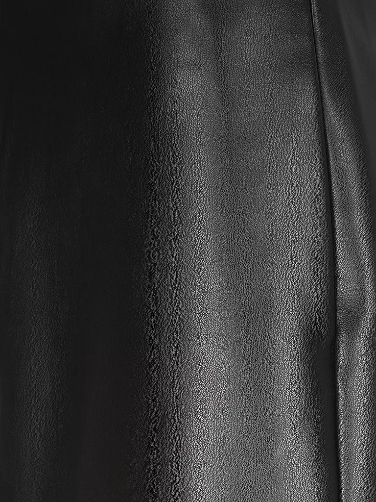 CALVIN KLEIN JEANS Lederrock FAUX schwarz