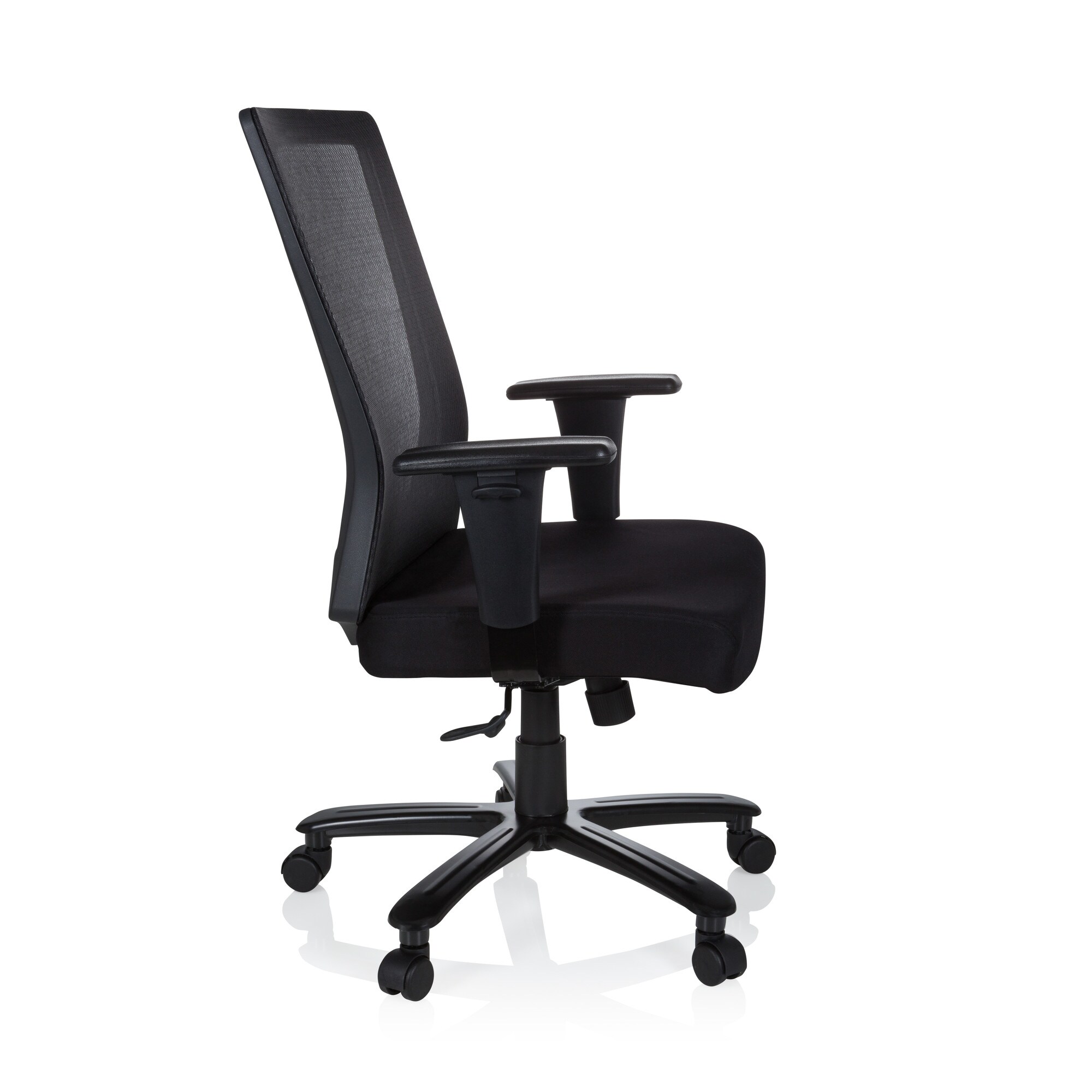 XXL Drehstuhl XXL EXTENDER Stoff/Netzstoff mit Armlehnen (höhenverstellbar) hjh OFFICE