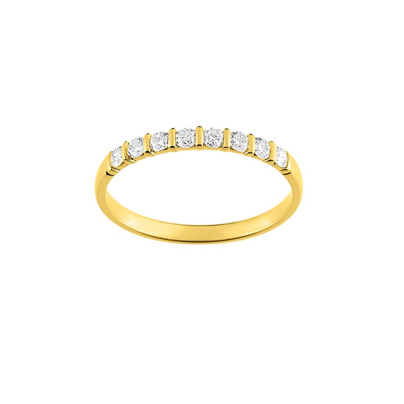 Bague Femme - Or 18 Carats - Diamant 0.25 Carats