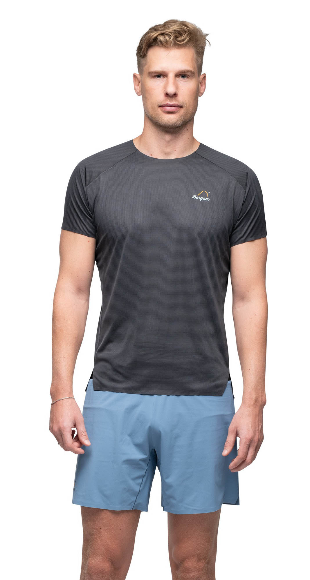 Y LightLine Fast Tee Herre Dark Shadow Grey