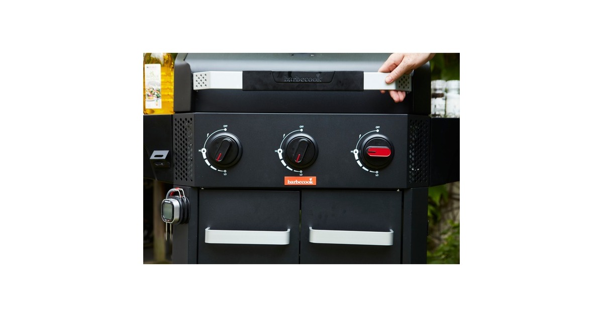 BarbecookLuca 312 gasbarbecue met kast en zijbrander  (Zwart)