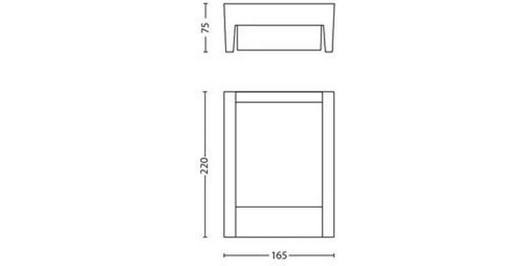 Philips Wandleuchte Arbour UE 2700K Anthrazit LED-Aussenleuchte