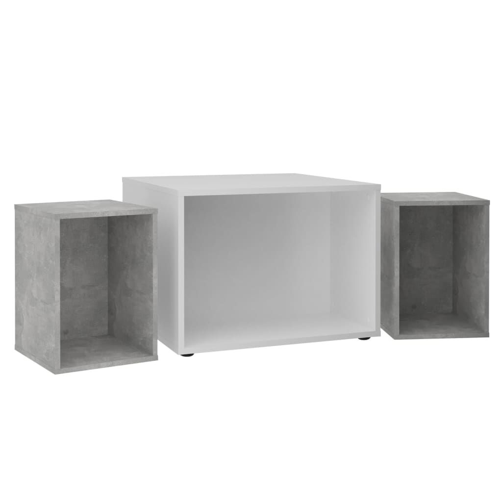 FMD Salontafel met 2 bijzettafels, 67,5x67,5x50 cm