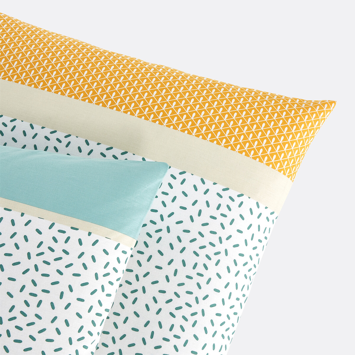 LA REDOUTE INTERIEURS<br>Fronha de algodão, Happy Stripes