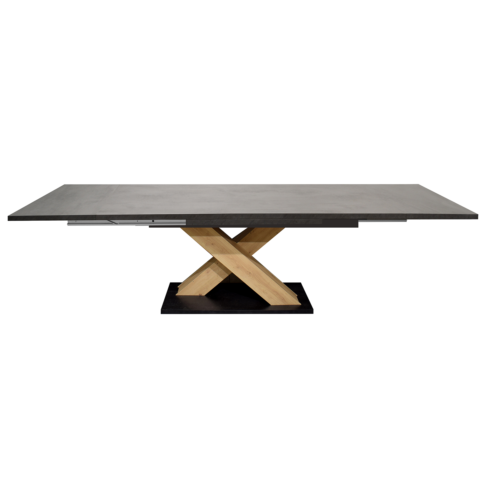 Esstisch - graphit - Asteiche - ausziehbar - 160 cm