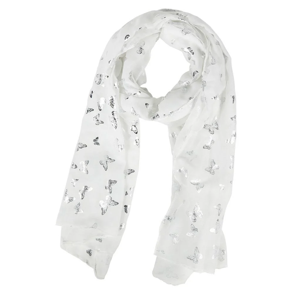 Foulard imprimé papillon