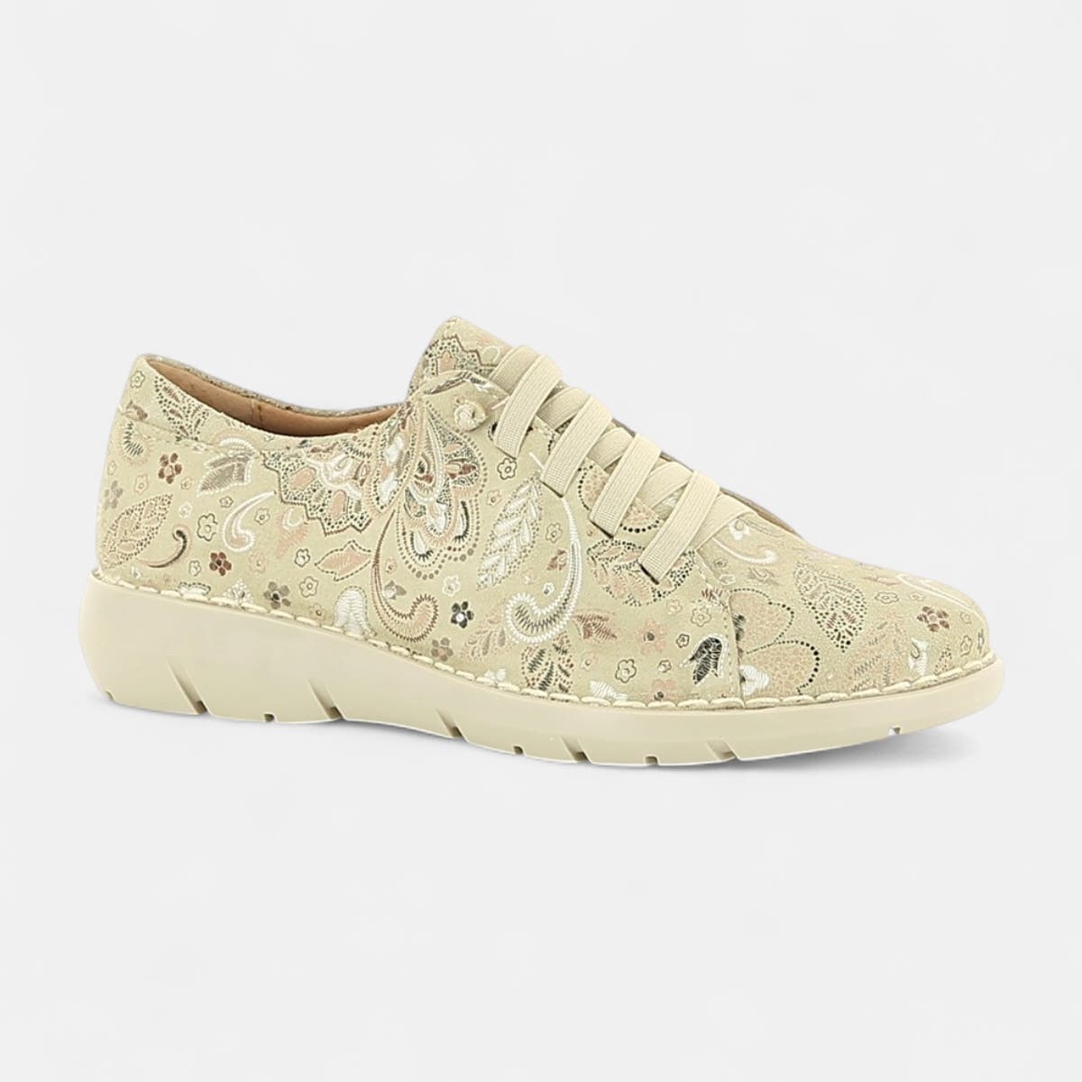 Derbies Femme en cuir beige