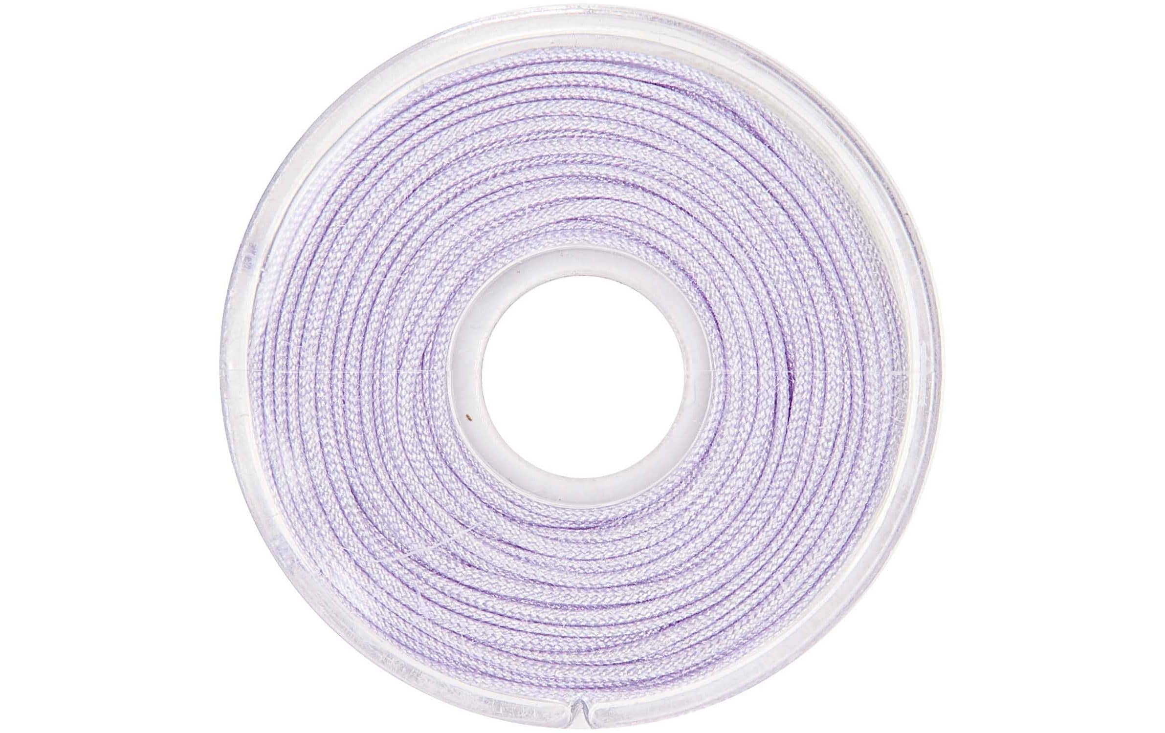 Kordelband Makramee 1 mm x 10 m, FliederMakrameeband
