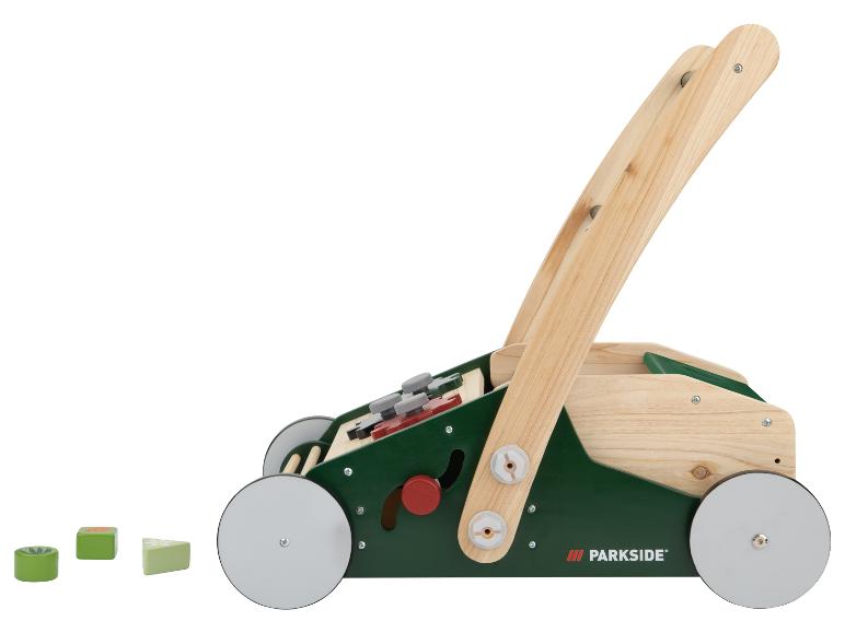 Houten loopwagen