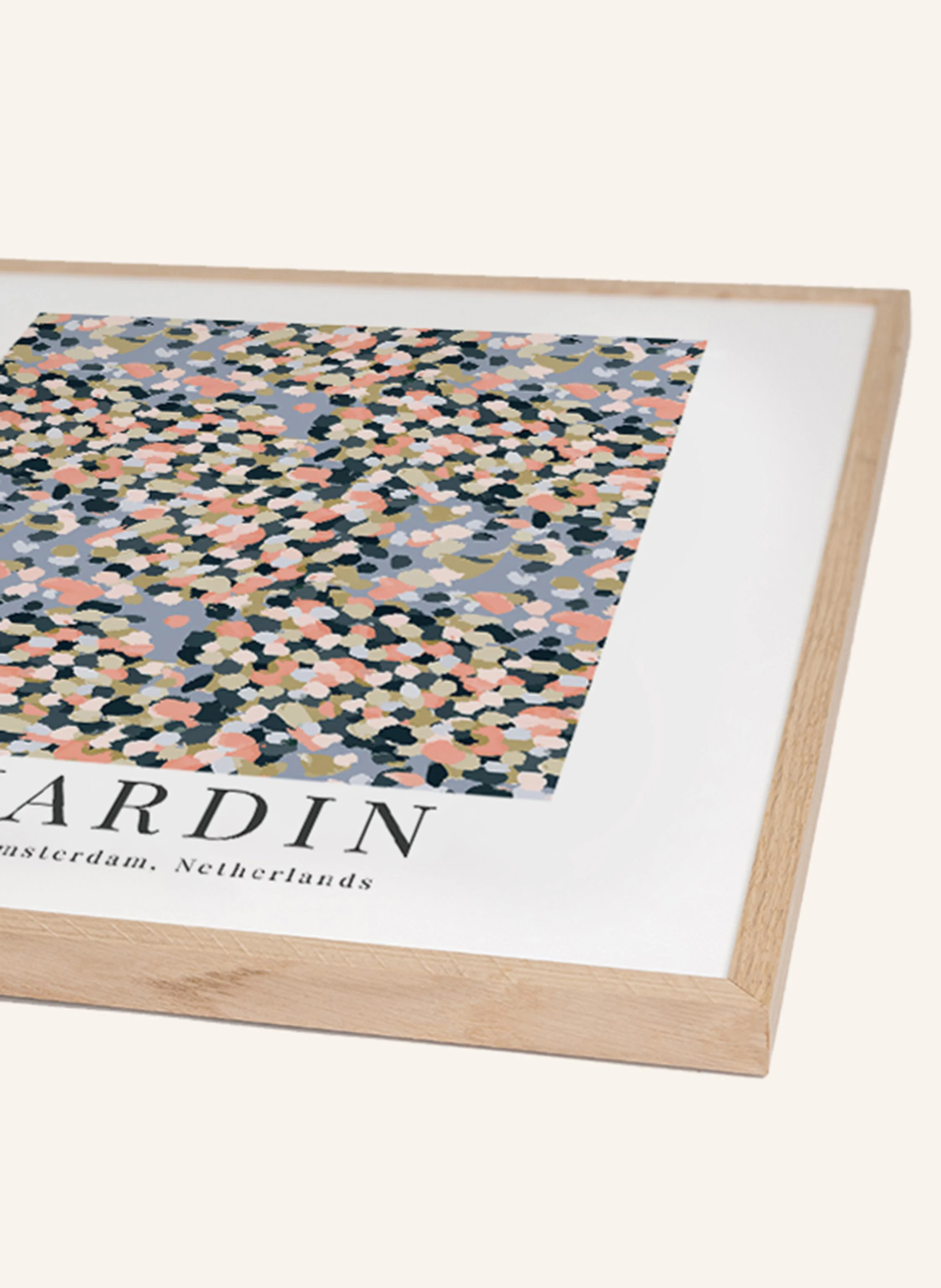 Liv Corday Wandbild FRANZÖSISCHER GARTEN mit Rahmen