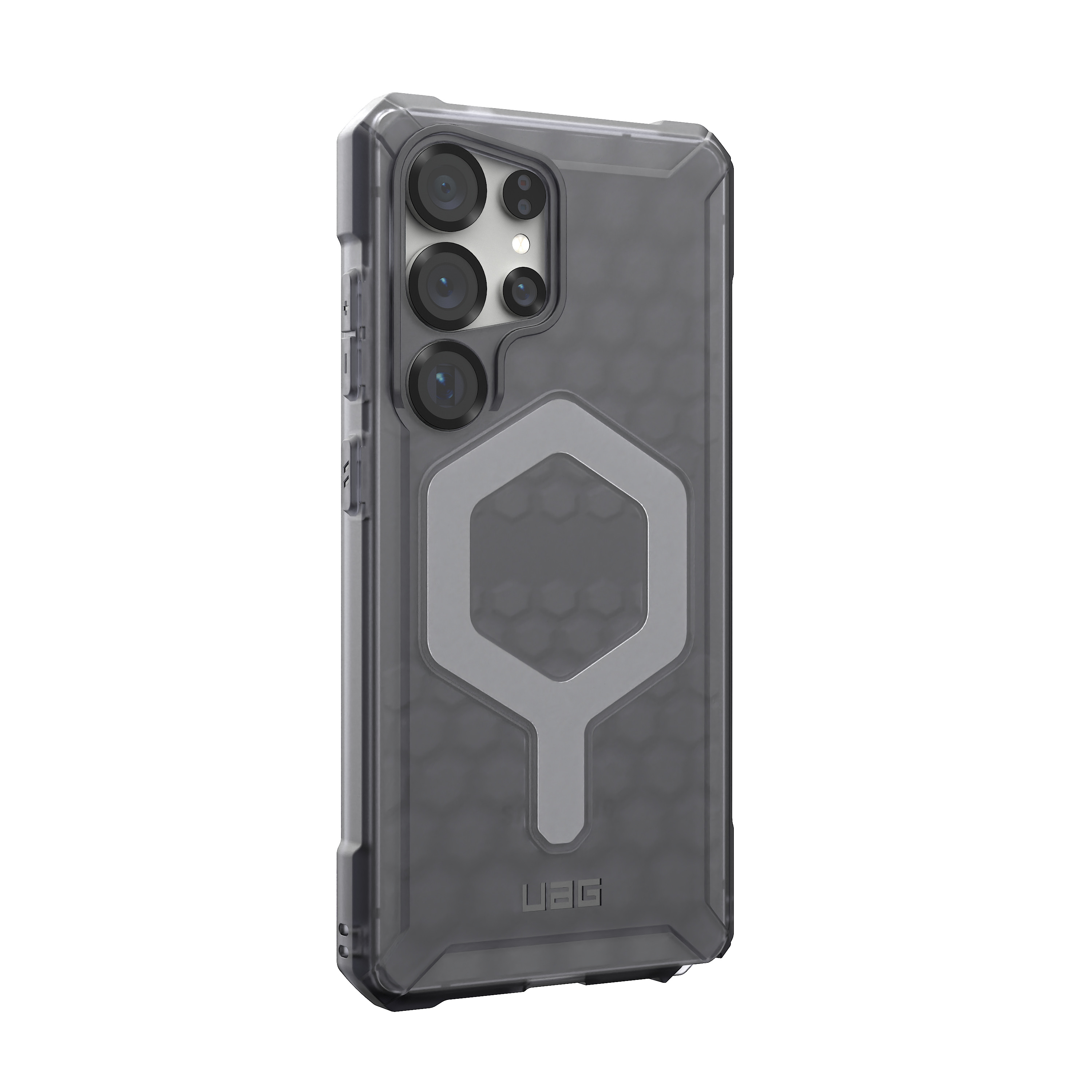 Samsung Galaxy S25 Ultra Schutzhülle Essential Armor MagSafe-Modul (214492113131) - Ash (Schwarz / Transparent)