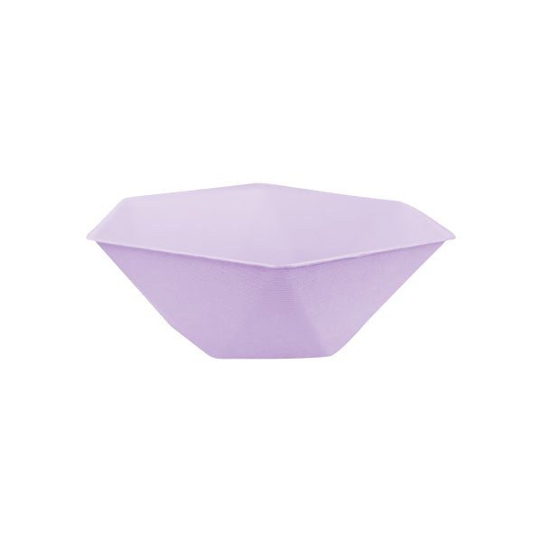 Paarse Schaaltjes Zeshoekig 15,8cm 6st