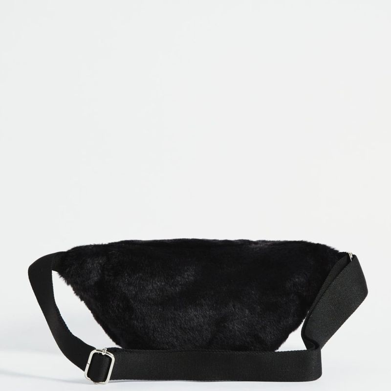 Banane Waist 32 cm en fausse fourrure Black Forest