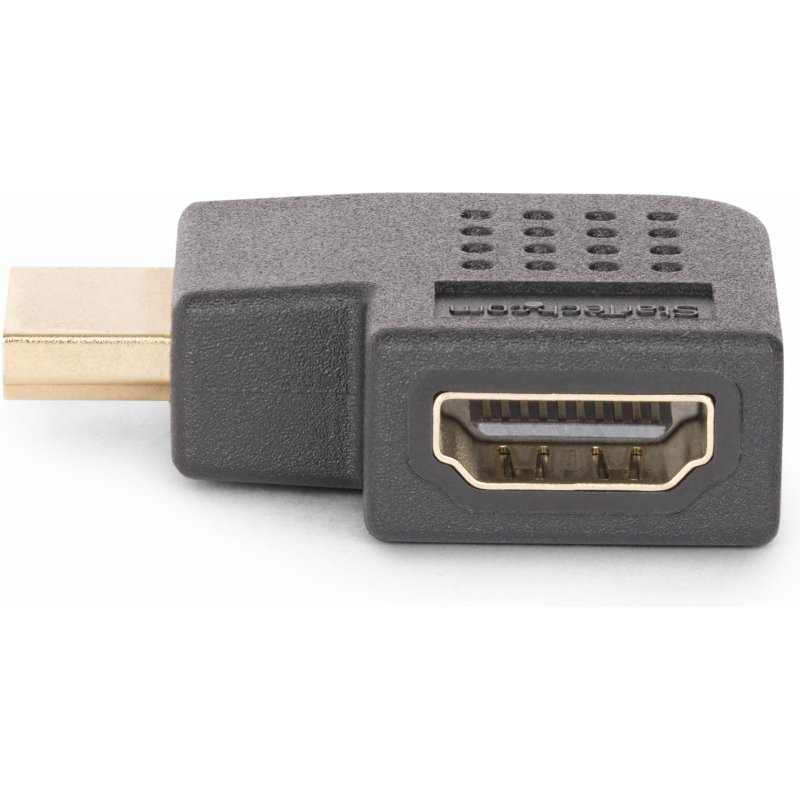 StarTech.com Adaptateur HDMI 2.0 à Angle Droit, Mâle vers Femelle, Économiseur de Port HDMI Horizontal à 90 Degrés, 4K 60Hz, Extension Coudé pour HDMI à Haut Débit, Raccord HDMI 2.0 en Angle Horizontal, M/F