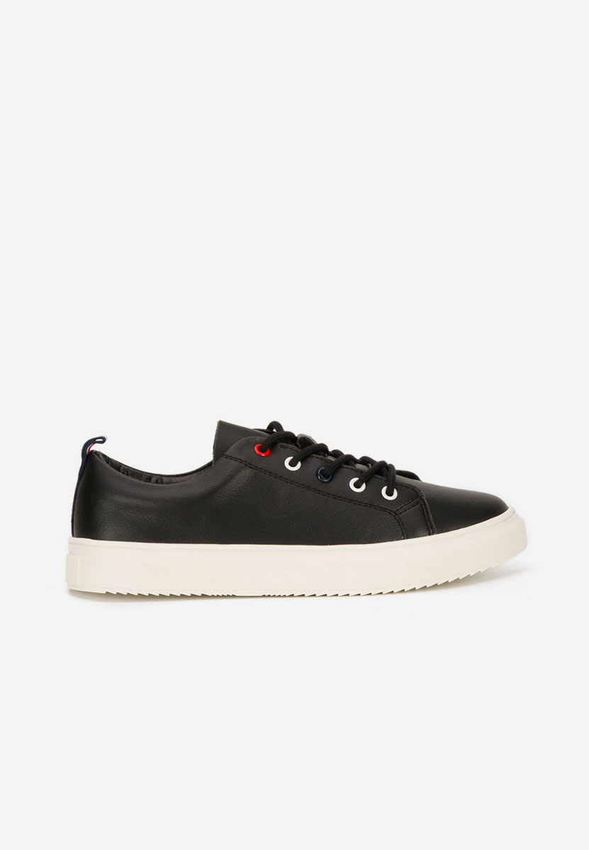 Chaussures casual femme en cuir noirs Cataleia