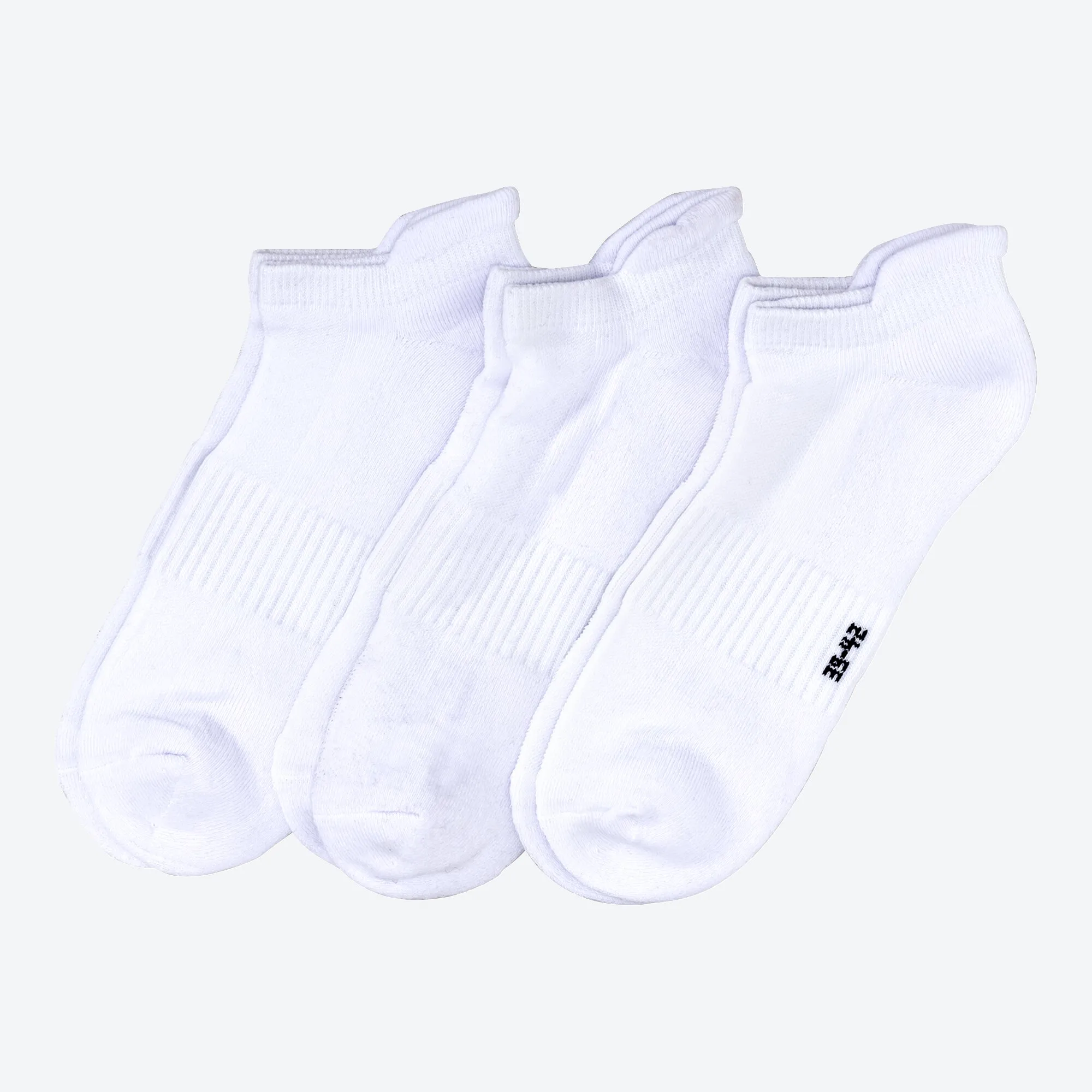 Sport-Sneaker-Socken mit Fersenschutz, 3er-Pack