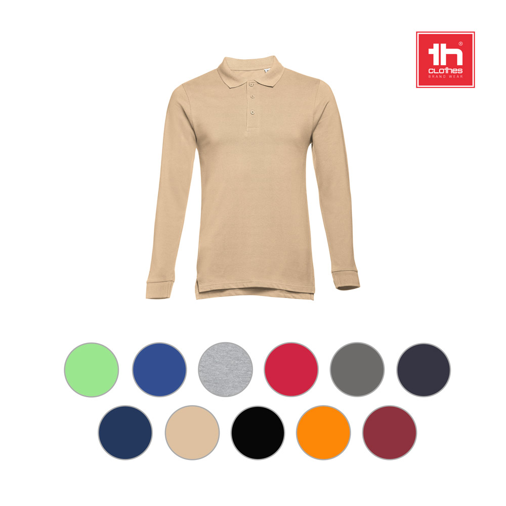 TH Clothes 30143 - Polo à manches longues pour homme