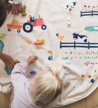 Play&Go Spielteppich - Ø140 - Farm
