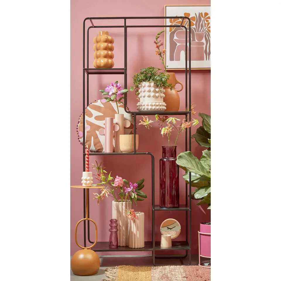 Mica Decorations Jules Open kast - L76 x B30 x H178 cm - Zwart