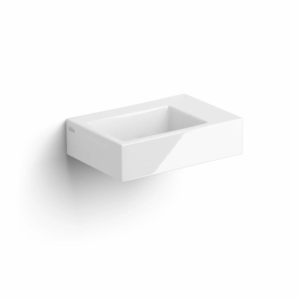 Clou Flush 2 keramische fontein 36cm zonder kraangat wit glans