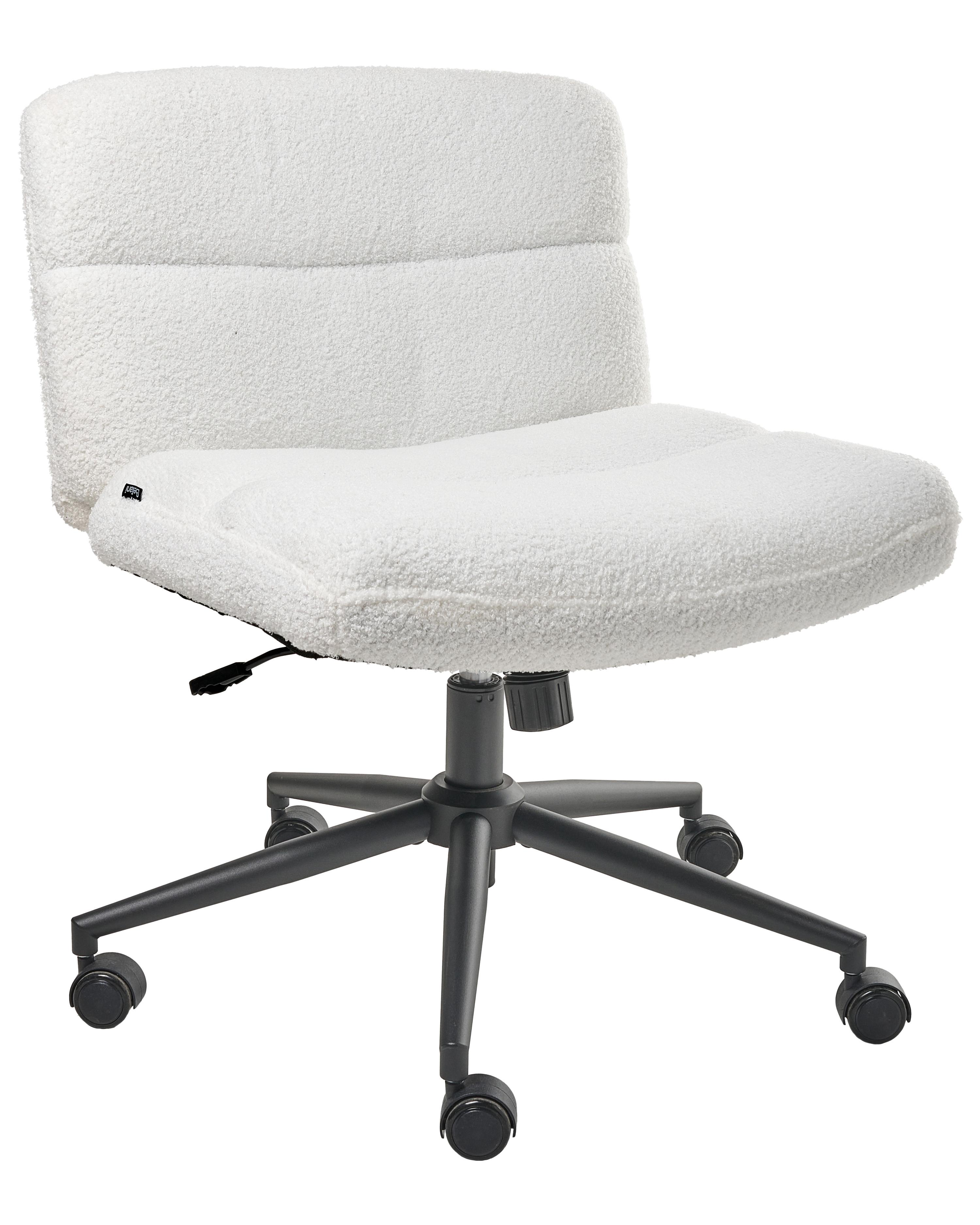 Bureaustoel CATLIN Bouclé Wit