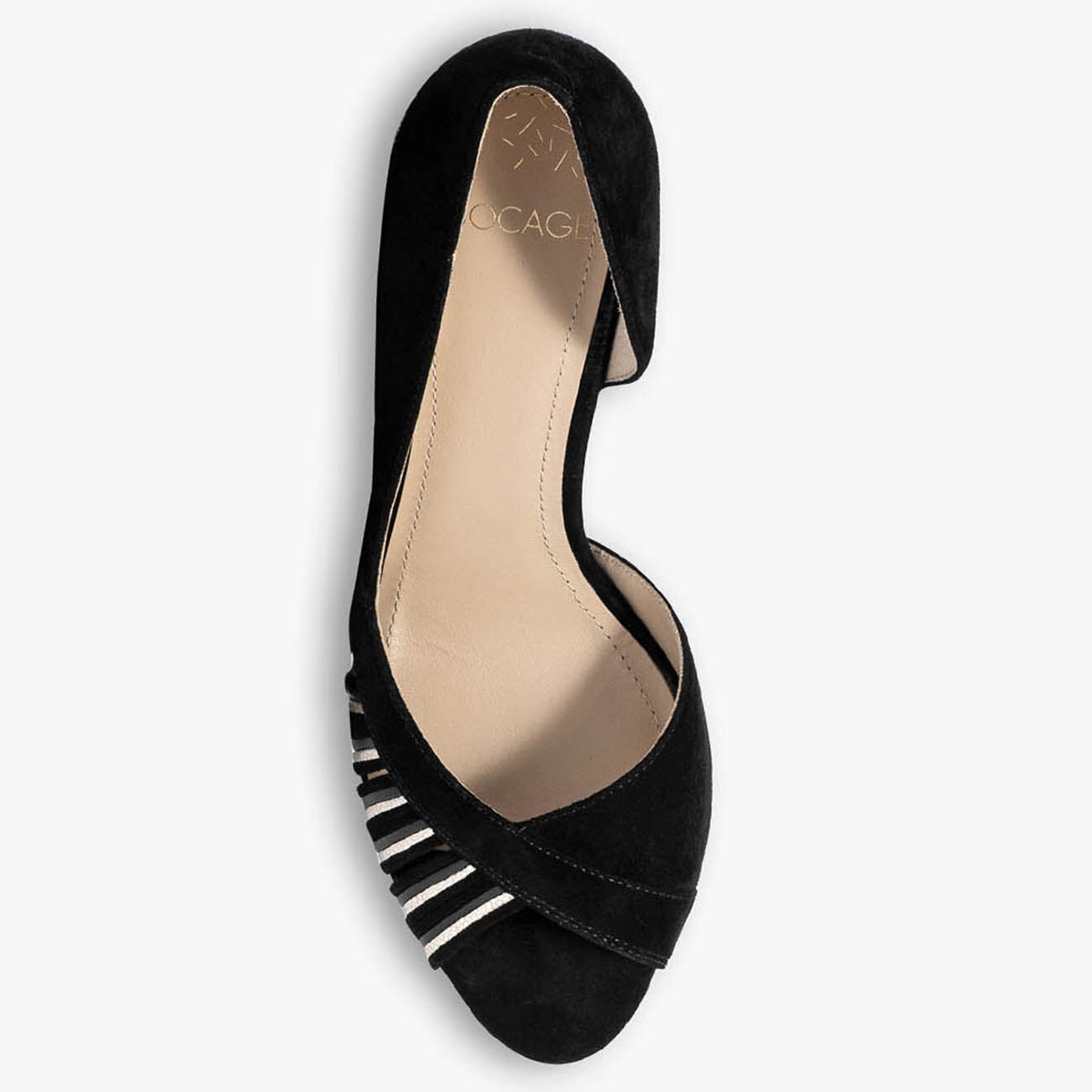 Bocage Escarpins en Velours de Cuir Delaware noirs - Talon 8.5 cm