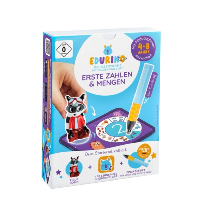 Starterset Robin Digitales Kinder Lernspiel inkl. Figur / Stift / Lern-App (62900002) - Zahlen und Mengen