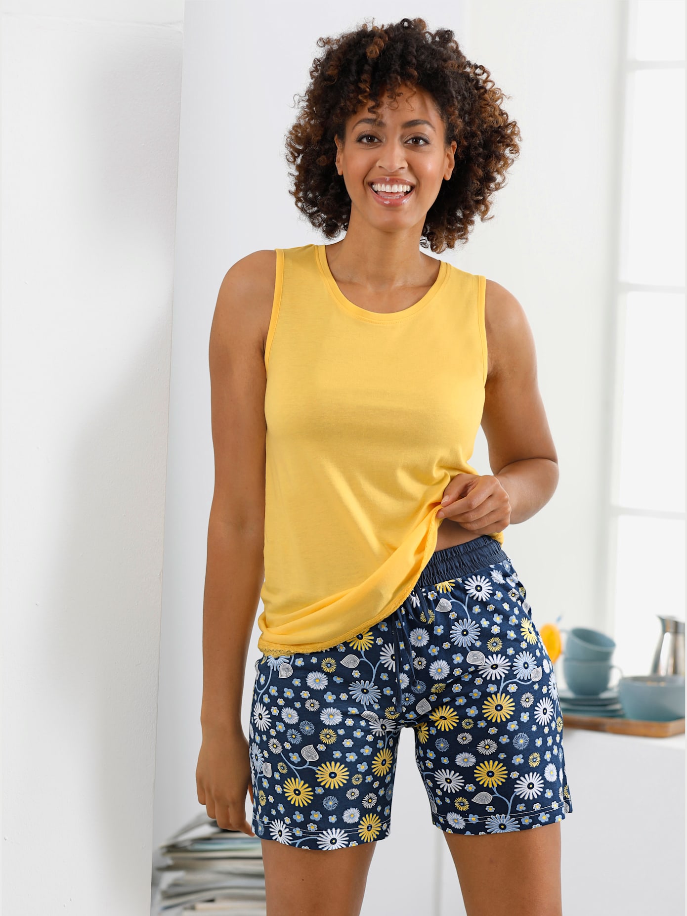 Pyjama-t-shirt jersey fin