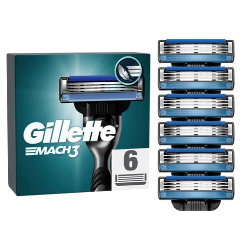 Gillette Mach3 Standard Rasierer Ersatzklingen für Männer