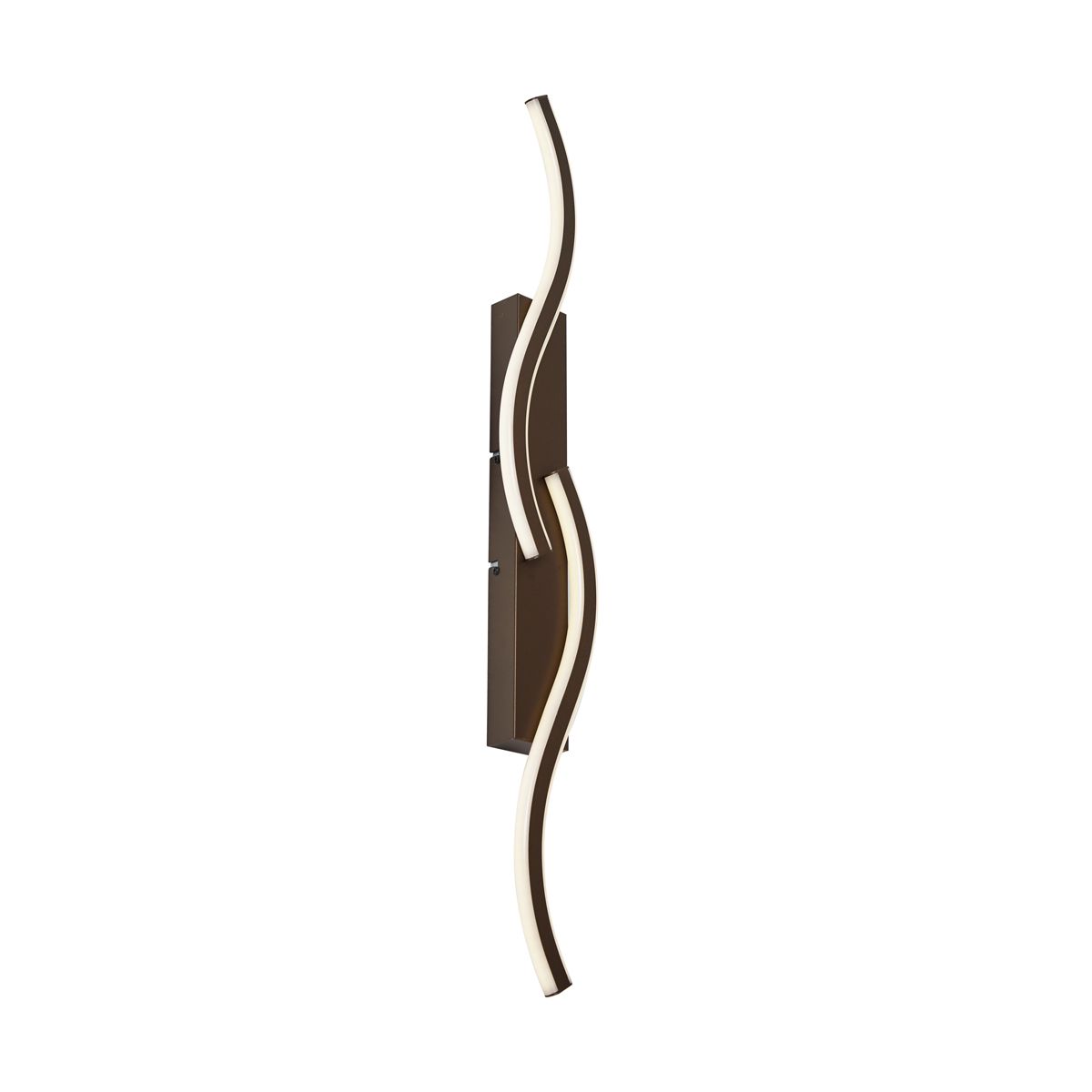 Design wandlamp donker brons 3-staps dimbaar 2-lichts - Bummy