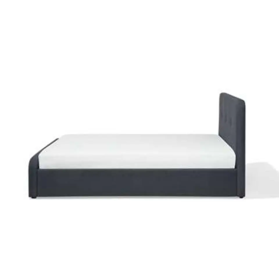 RENNES - Bed met opbergruimte - Donkergrijs - 140x200 cm - Polyester