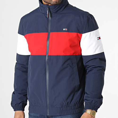 Veste Zippée Tricolore Colorblock 5605 Bleu Marine