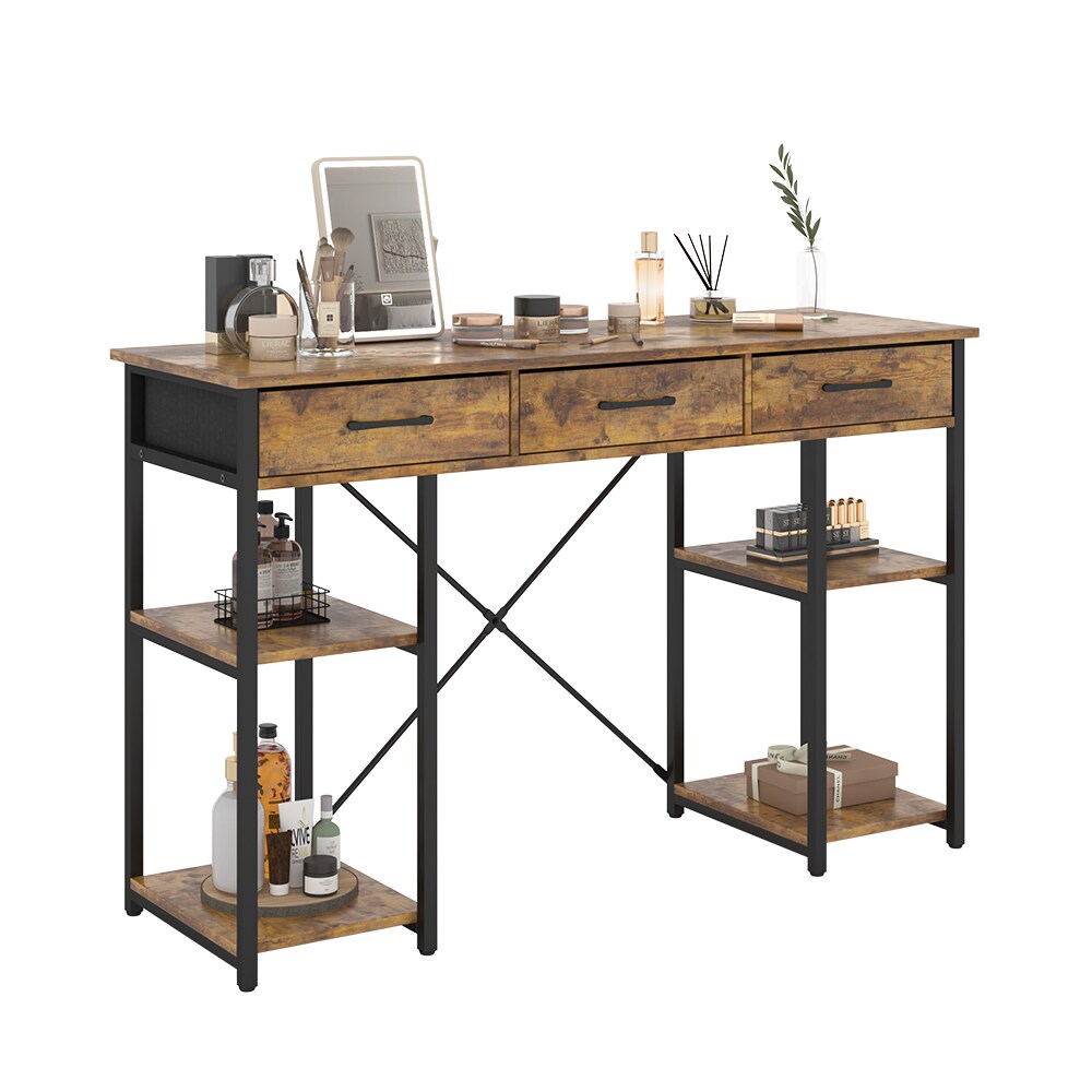 Vicco Schminktisch Chino Eiche 120 cm mit 3 Schubladen