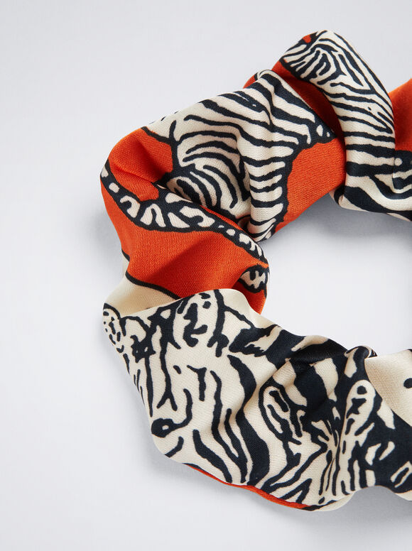 Scrunchie estampado - Multicolorido