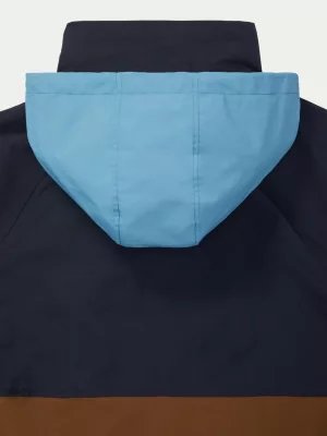 Jaqueta Regata Adaptável com Gola Alta e Blocos de Cores