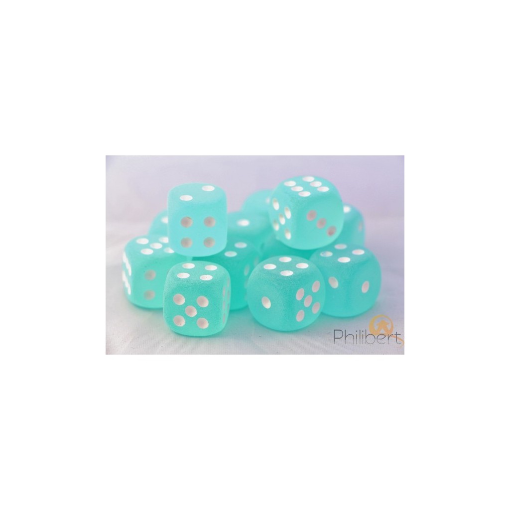 Set de 12 Dés 6 Faces Chessex : Frosted